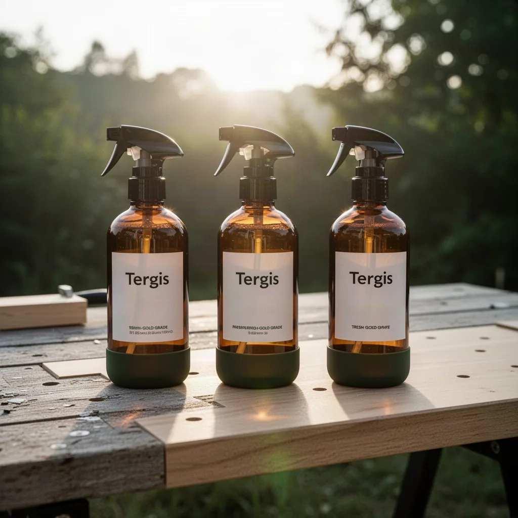 Tergis Amber Glass Refillable Cleaning Trio