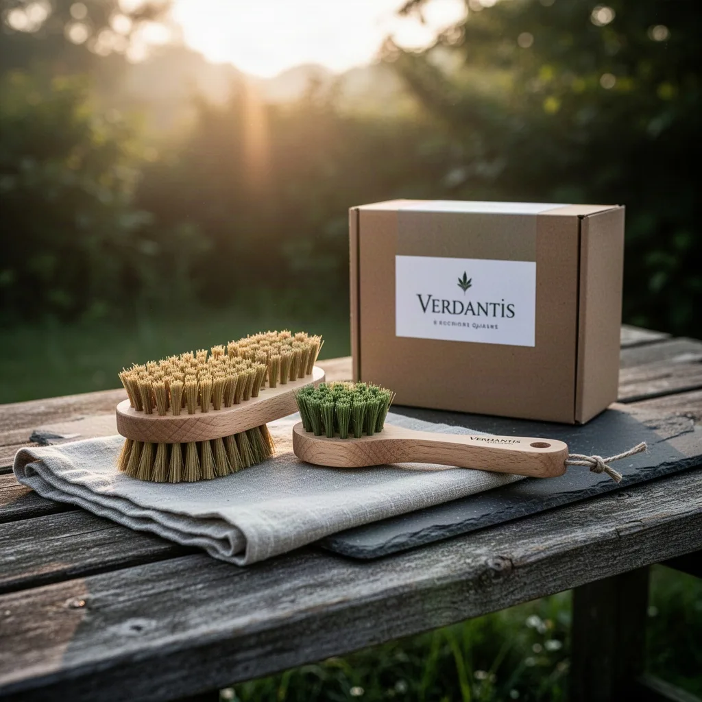 Verdantis Tampico Fibre Pot & Dish Brush Kit